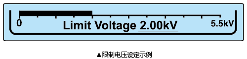 限制电压设定示例