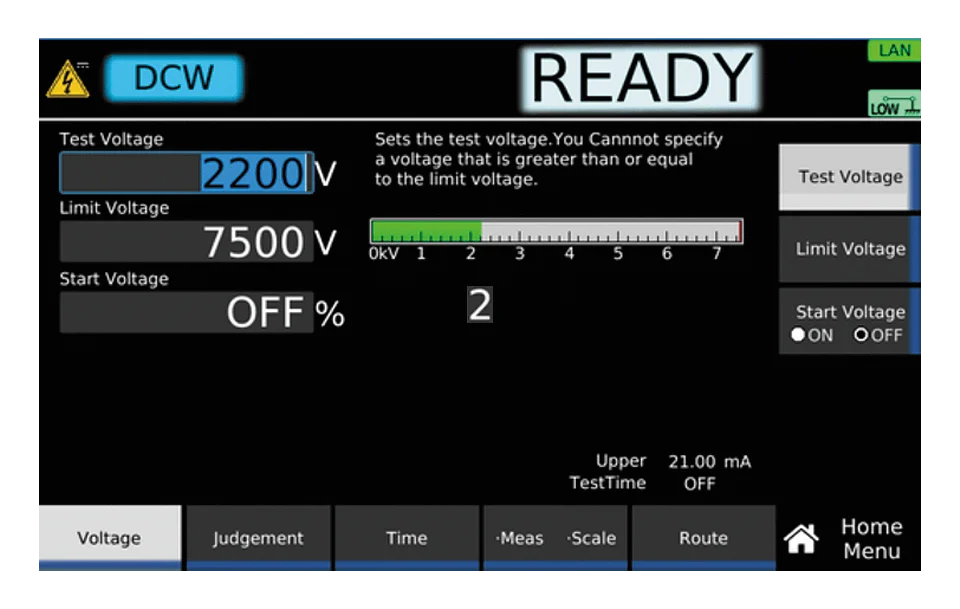 7.2kV/100W 的直流耐电压测试